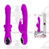 Vibrador con estimulador de 12 funciones y 7 rotaciones. Carga USB